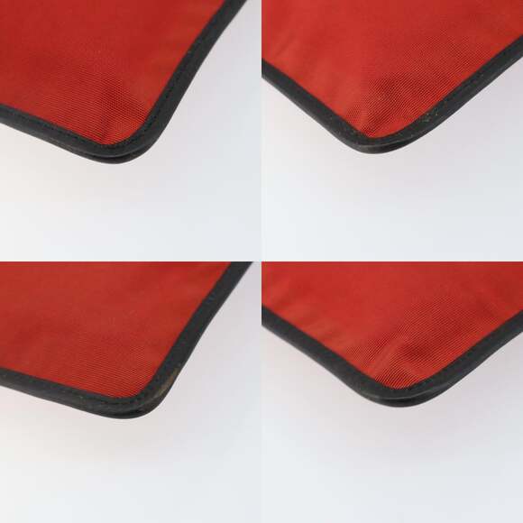 GUCCI Shoulder Bag Nylon Red Silver 019 019 - Picture 10 of 12